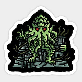 Ruler of the Abyss: Cthulhu on the Throne Sticker